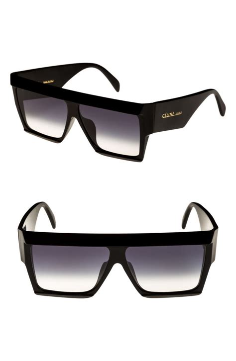 celine dion eyewear sunglasses|Celine 60mm flat top sunglasses.